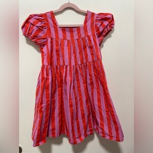 All Small .co Vibrant Striped Kids Casual Dress